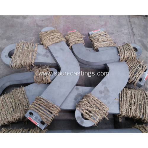 Roll arm for galvaning line